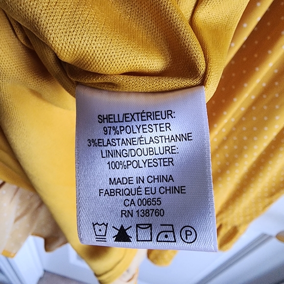 NWOT Reitmans dress yellow size XL - Picture 3 of 3